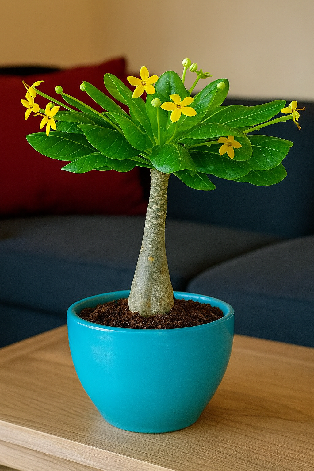 Rare Hawaiian palm 1 foot tall, big waxy leaves